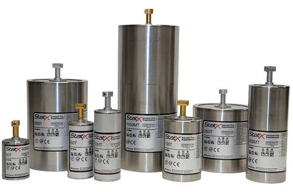 Stat-X Aerosol-Löschgeneratoren Thermische Serie von 30T bis 1000MT – thermische Aktivierung ohne externe Stromversorgung